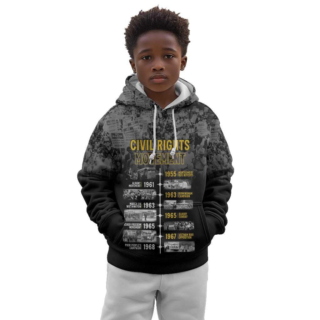 African-American History Month Kid Hoodie Civil Rights Movement