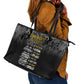African-American History Month Leather Tote Bag Civil Rights Movement
