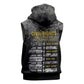 African-American History Month Sleeveless Zip Hoodie Civil Rights Movement - African Pride