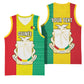 Personalised Afro Guinea Basketball Jersey Coat Of Arms Flag Style LT15