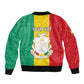 Personalised Afro Guinea Bomber Jacket Coat Of Arms Flag Style