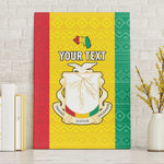 Personalised Afro Guinea Canvas Wall Art Coat Of Arms Flag Style