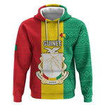 Personalised Afro Guinea Hoodie Coat Of Arms Flag Style
