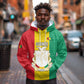Personalised Afro Guinea Hoodie Coat Of Arms Flag Style