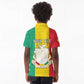 Personalised Afro Guinea Kid Polo Shirt Coat Of Arms Flag Style