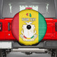 Personalised Afro Guinea Spare Tire Cover Coat Of Arms Flag Style