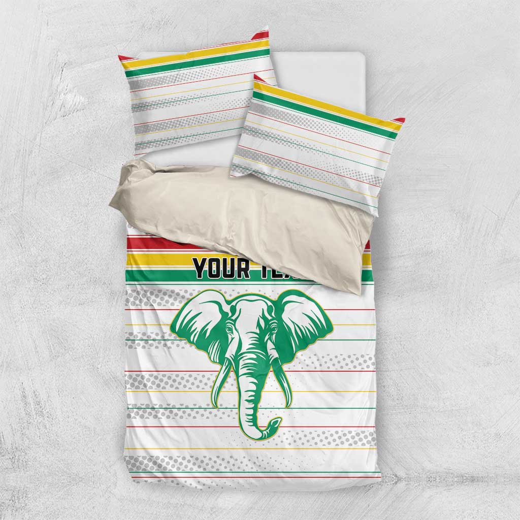 Custom Afro Guinee Football Bedding Set Go Syli National
