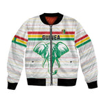 Custom Afro Guinee Football Bomber Jacket Go Syli National