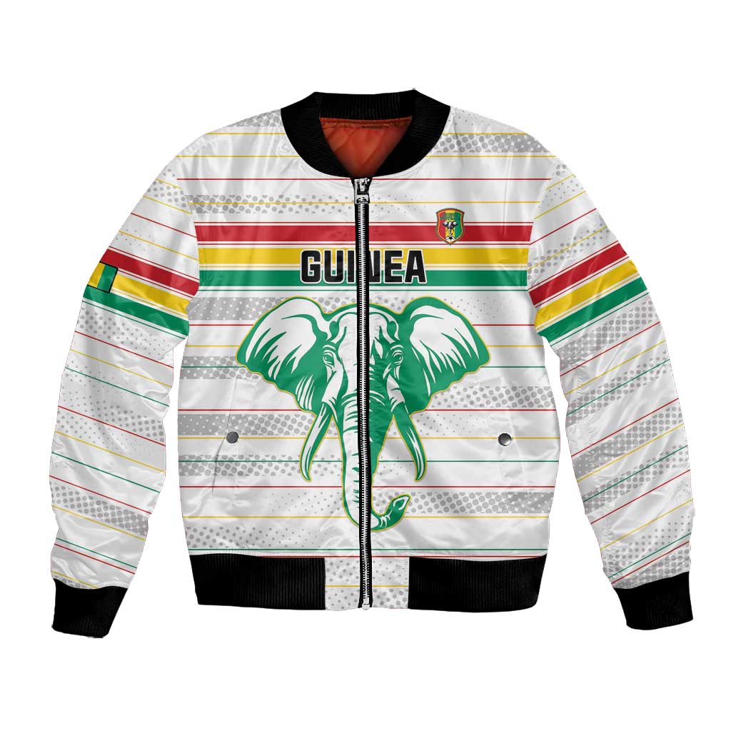 Custom Afro Guinee Football Bomber Jacket Go Syli National
