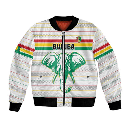 Custom Afro Guinee Football Bomber Jacket Go Syli National