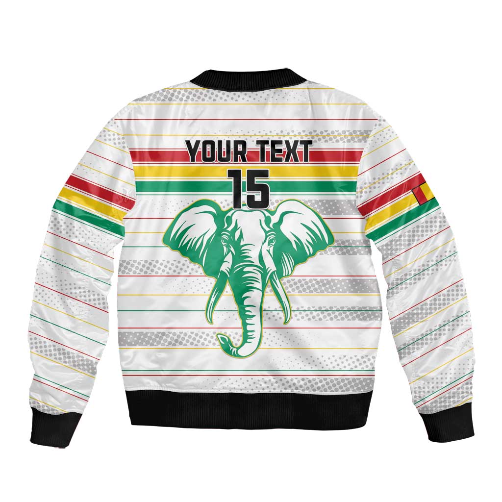 Custom Afro Guinee Football Bomber Jacket Go Syli National