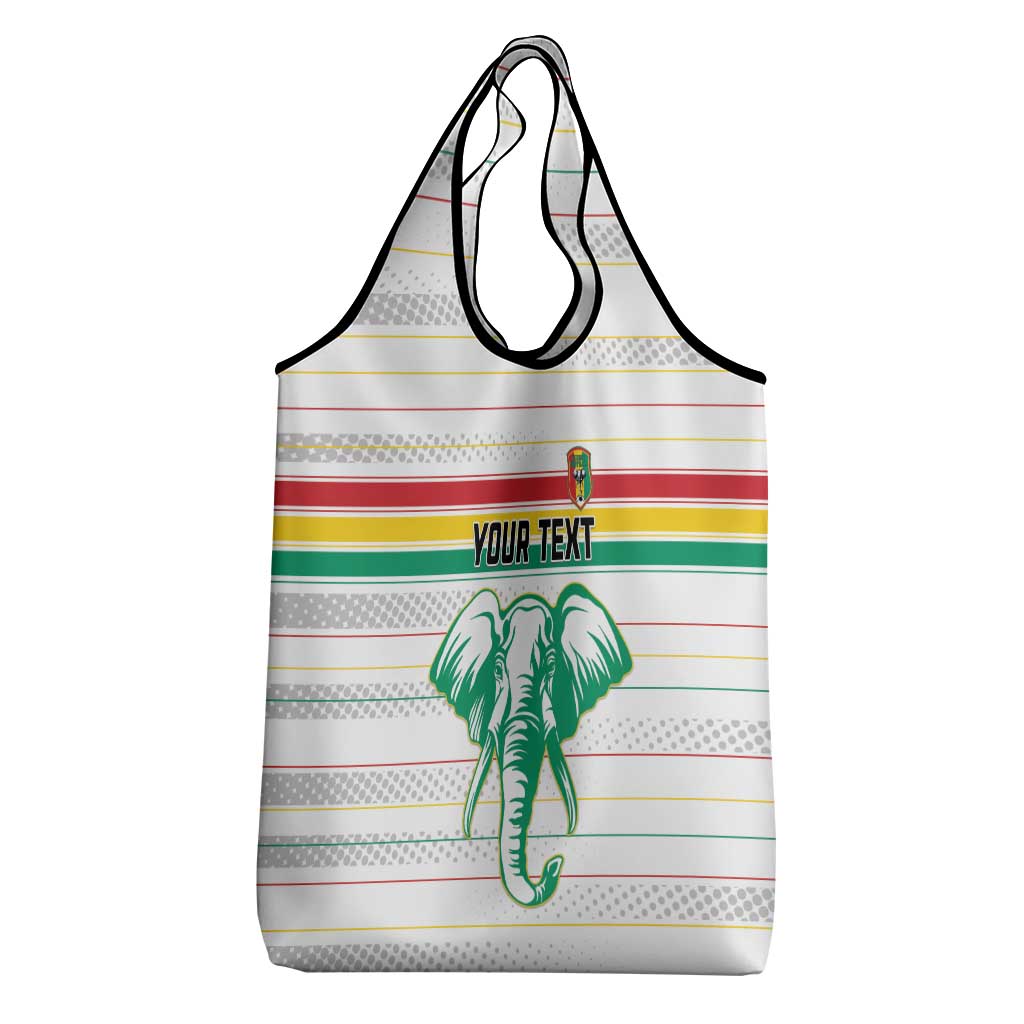Custom Afro Guinee Football Grocery Bag Go Syli National