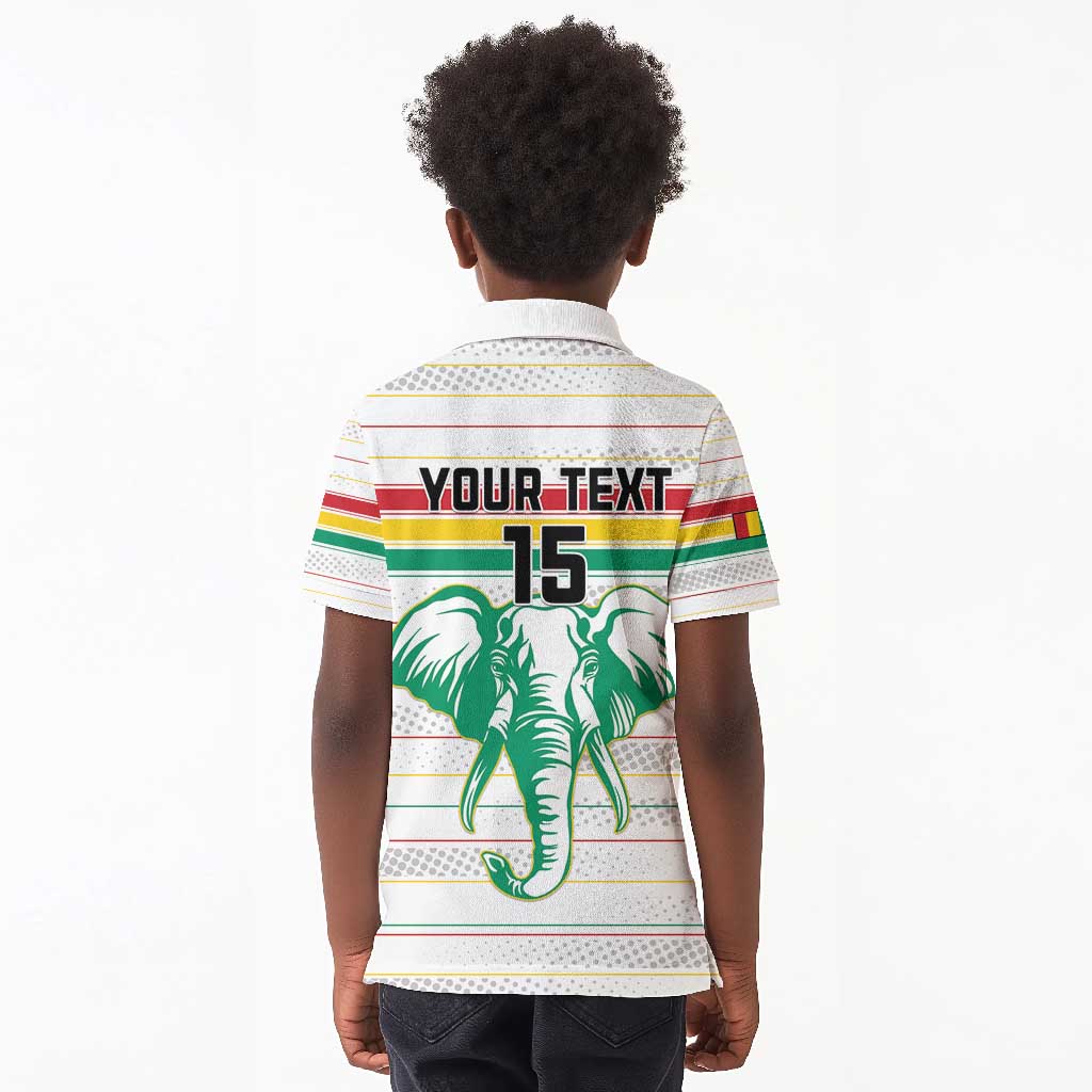 Custom Afro Guinee Football Kid Polo Shirt Go Syli National