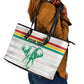 Custom Afro Guinee Football Leather Tote Bag Go Syli National