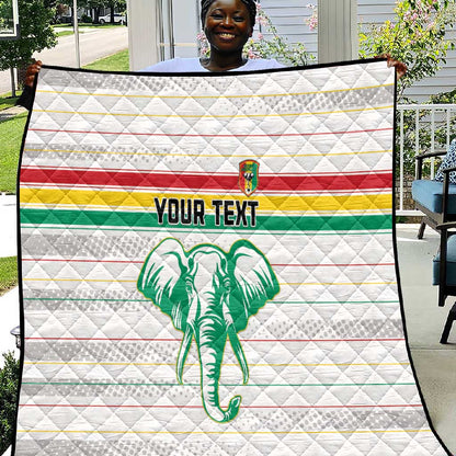 Custom Afro Guinee Football Quilt Go Syli National