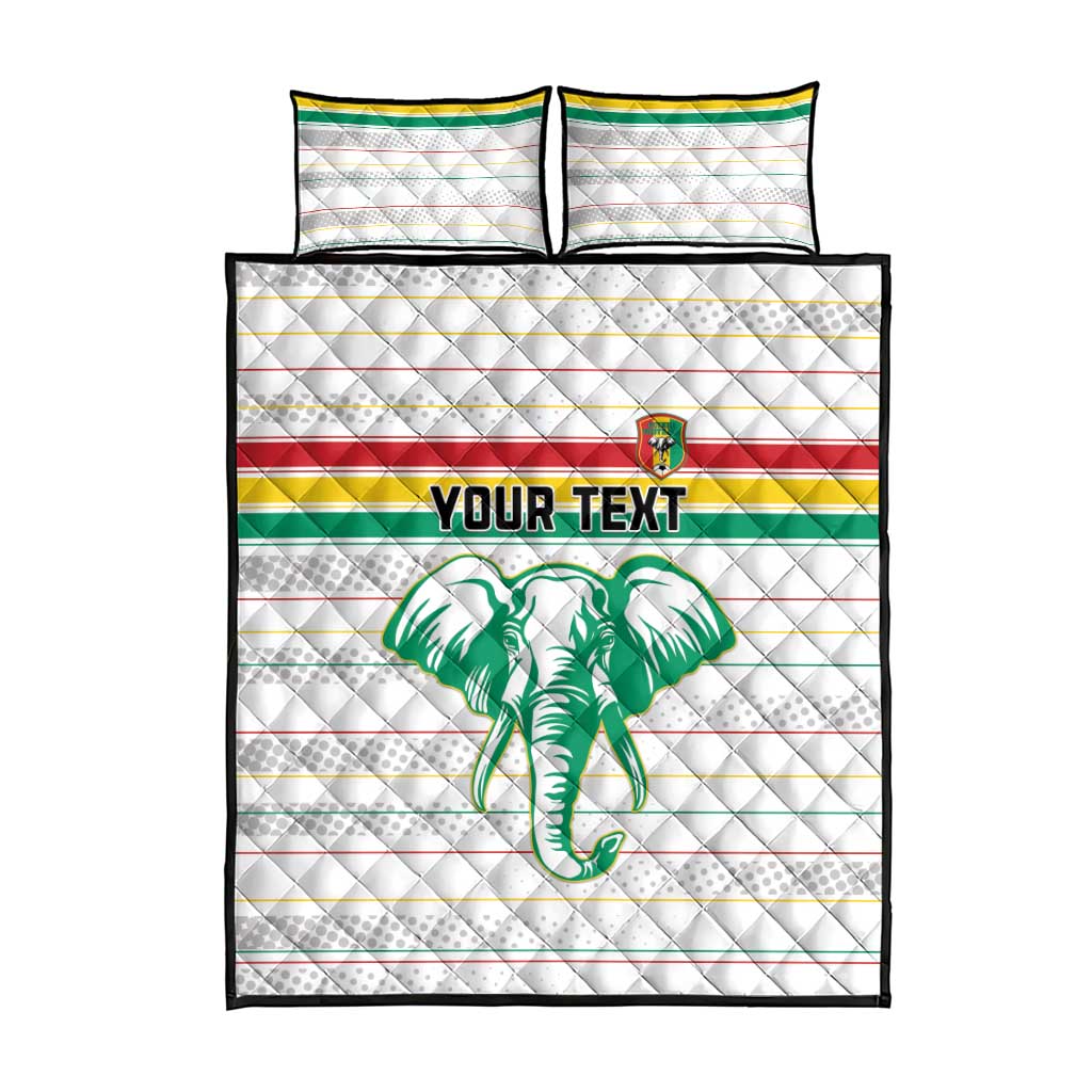 Custom Afro Guinee Football Quilt Bed Set Go Syli National