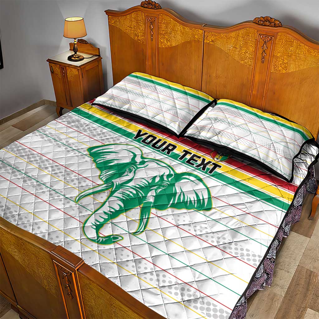 Custom Afro Guinee Football Quilt Bed Set Go Syli National