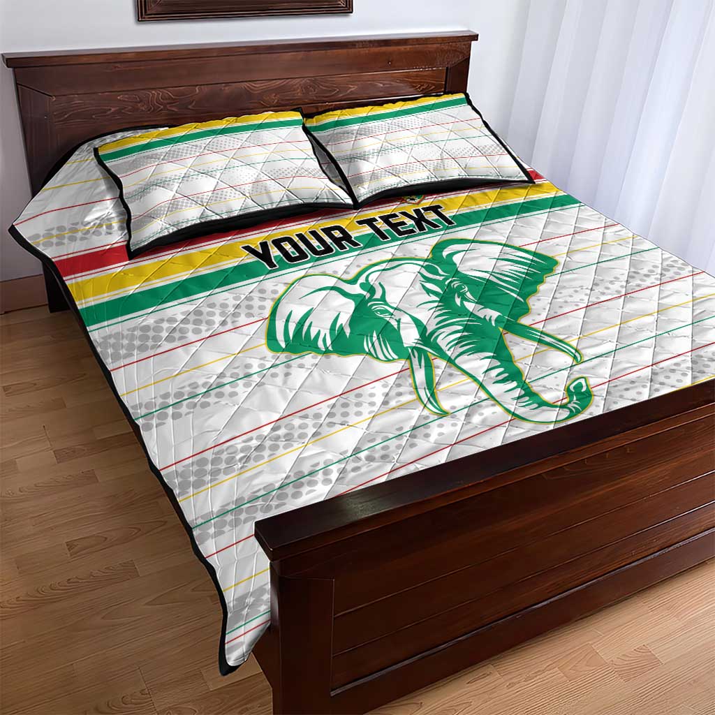 Custom Afro Guinee Football Quilt Bed Set Go Syli National
