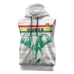 Custom Afro Guinee Football Sleeveless Hoodie Go Syli National - African Pride