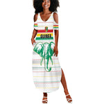 Custom Afro Guinee Football Summer Maxi Dress Go Syli National