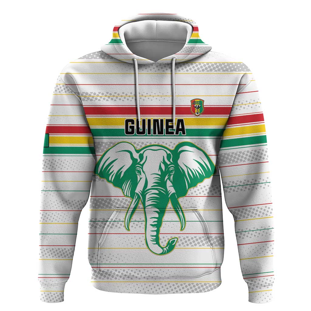 Custom Afro Guinee Football Zip Hoodie Go Syli National