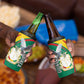 Guinea 4 in 1 Can Cooler Tumbler Coat Of Arms With Pigeon - Kente Pattern