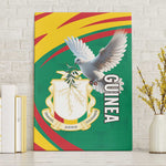 Guinea Canvas Wall Art Coat Of Arms With Pigeon - Kente Pattern
