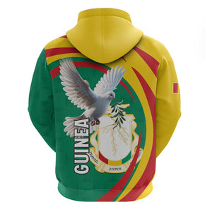 Guinea Hoodie Coat Of Arms With Pigeon - Kente Pattern
