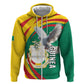 Guinea Hoodie Coat Of Arms With Pigeon - Kente Pattern