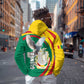 Guinea Hoodie Coat Of Arms With Pigeon - Kente Pattern