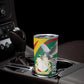Guinea Tumbler Cup Coat Of Arms With Pigeon - Kente Pattern