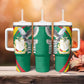 Guinea Tumbler With Handle Coat Of Arms With Pigeon - Kente Pattern
