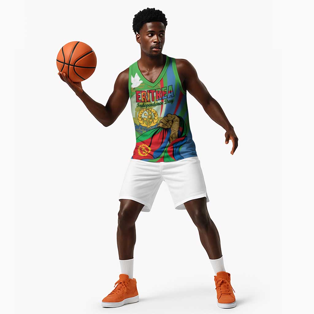 Happy Eritrea Independence Day Basketball Jersey 34th Anniversary LT15