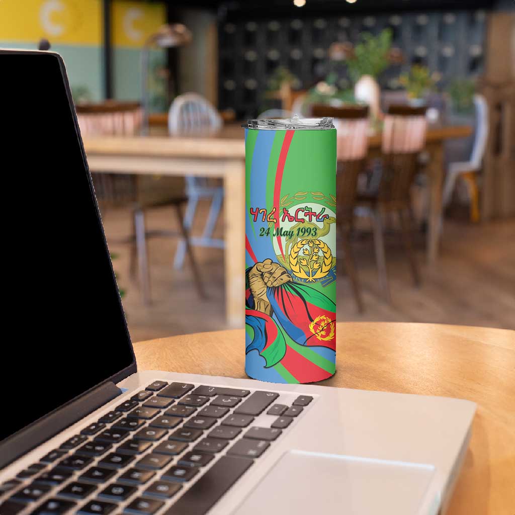 Happy Eritrea Independence Day Skinny Tumbler 34th Anniversary