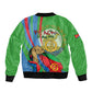 Happy Eritrea Independence Day Sleeve Zip Bomber Jacket 34th Anniversary