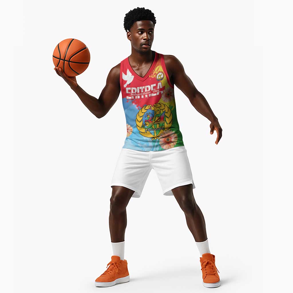 Personalised Eritrea Basketball Jersey Happy Independence Day LT15