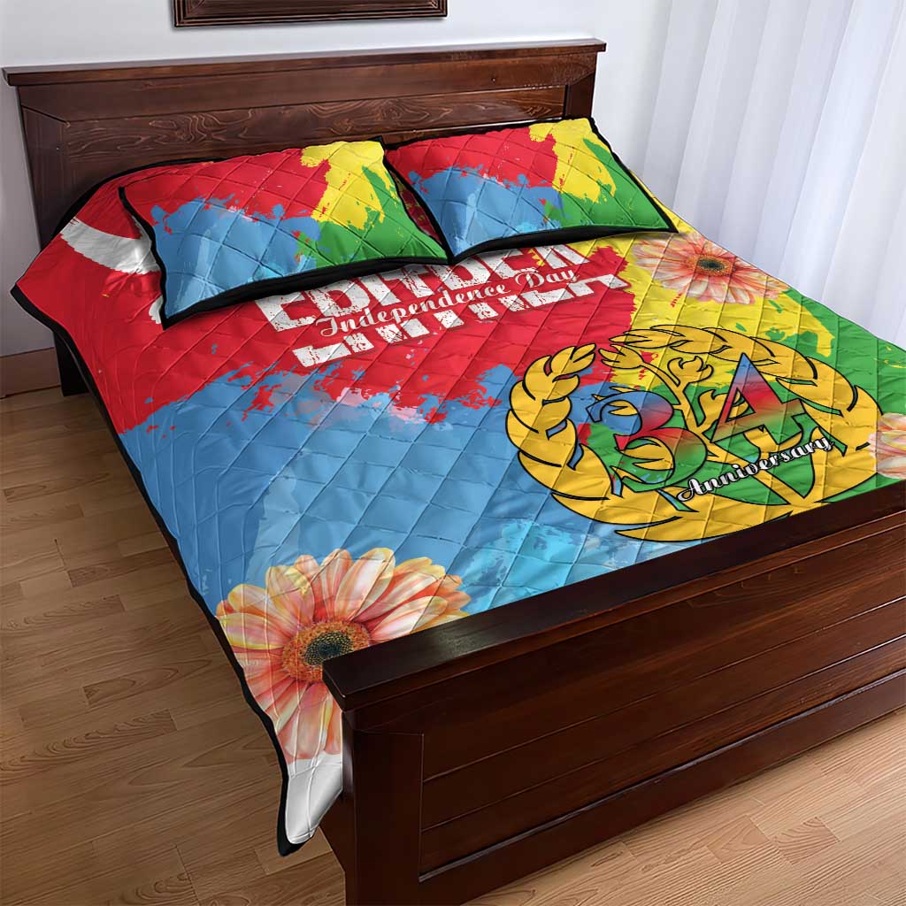 Eritrea Quilt Bed Set Happy Independence Day
