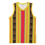 Eritrea Traditional Saho Mix Tilet Pattern Basketball Jersey LT15
