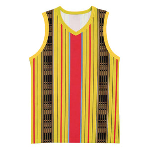 Eritrea Traditional Saho Mix Tilet Pattern Basketball Jersey LT15