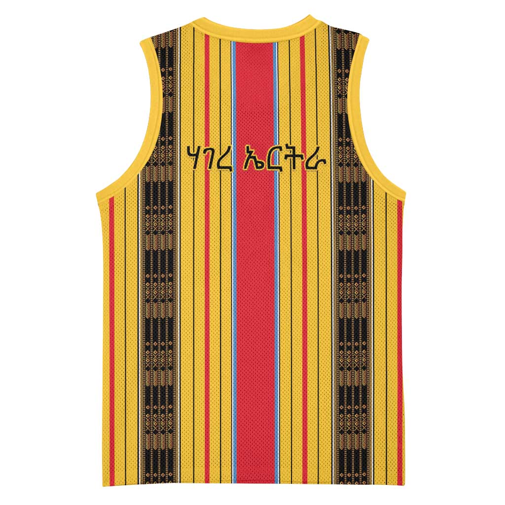 Eritrea Traditional Saho Mix Tilet Pattern Basketball Jersey LT15