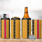 Eritrea Traditional Saho Mix Tilet Pattern 4 in 1 Can Cooler Tumbler