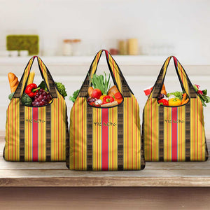 Eritrea Traditional Saho Mix Tilet Pattern Grocery Bag