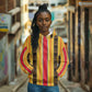 Eritrea Traditional Saho Mix Tilet Pattern Hoodie