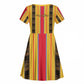Eritrea Traditional Saho Mix Tilet Pattern Kid Short Sleeve Dress