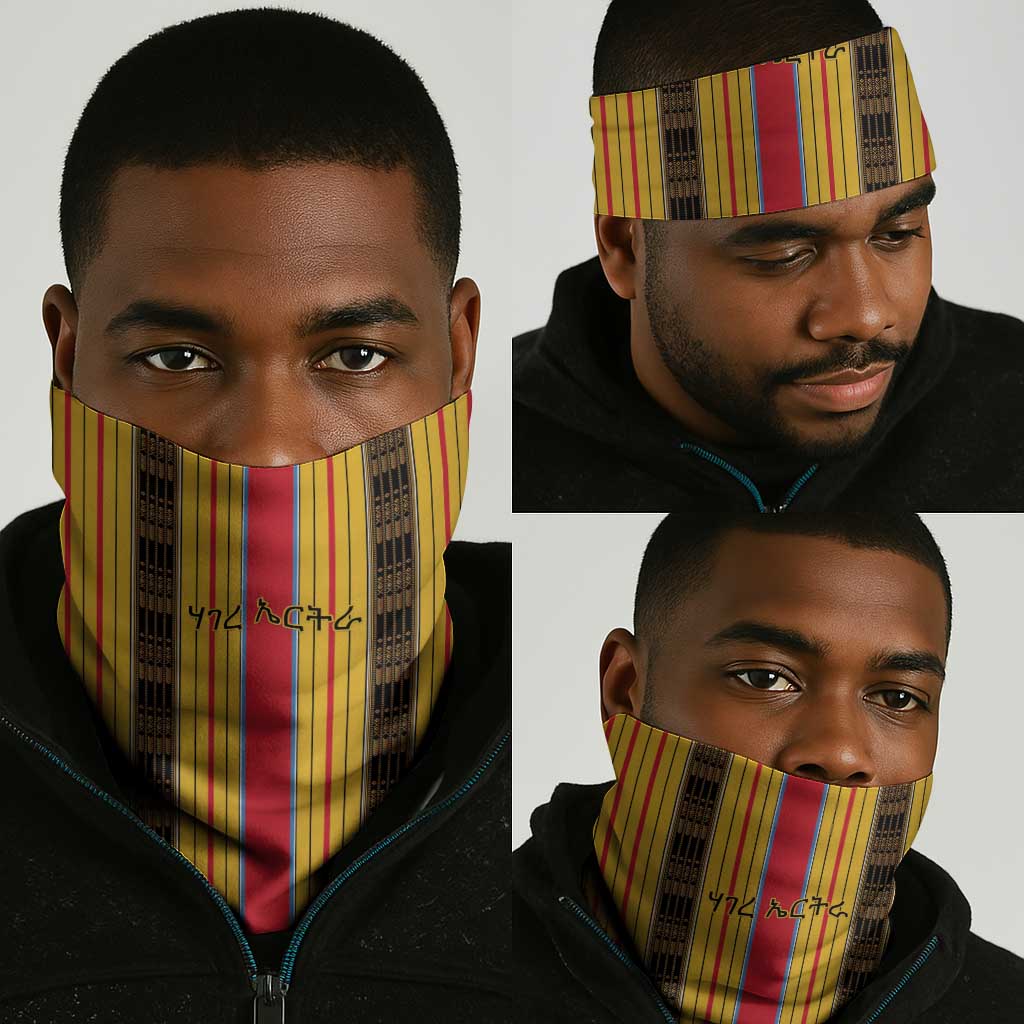 Eritrea Traditional Saho Mix Tilet Pattern Neck Gaiter LT15