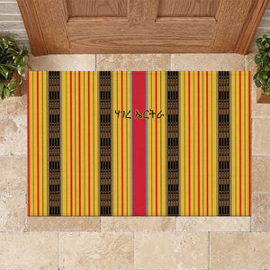 Eritrea Traditional Saho Mix Tilet Pattern Rubber Doormat