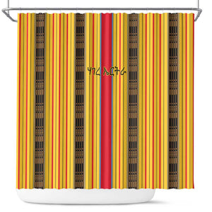 Eritrea Traditional Saho Mix Tilet Pattern Shower Curtain