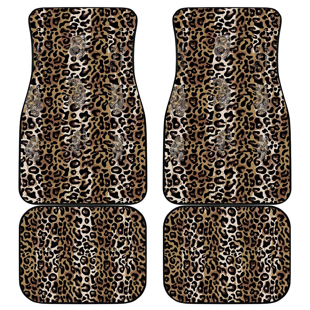 African Leopard Skin Pattern Car Mats