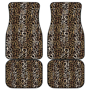 African Leopard Skin Pattern Car Mats