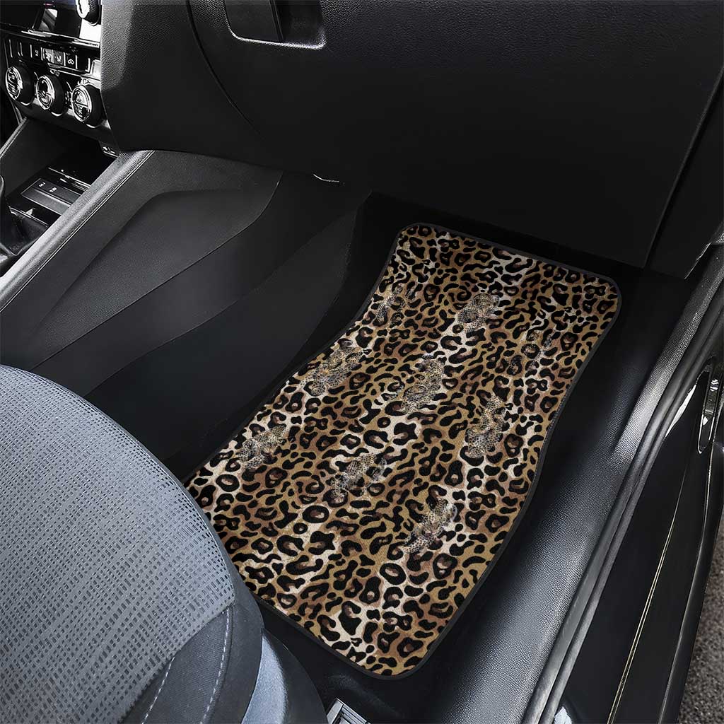 African Leopard Skin Pattern Car Mats